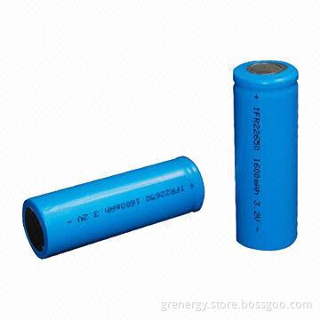 3.2V 1,600mAh LiFePO4 Batteries, 22650 Size, for Solar Device, Flast Light, Emergency Light